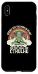 iPhone XS Max Funny Cthulhu Mythos Quote, Retro Yoga Cthulhu Case