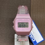 Casio F-91WS-4D Youth Digital Pink Semi Transparent Resin Watch