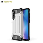 Zhuofan Plus Xiaomi Mi 9 Se Case, Slim Fit Armor Full Body Shockproof Heavy Duty Protection and Airbag Cover Dual Layer [Hard PC + Silicone Bumper] Skin for Xiaomi Mi 9 Se, Silver