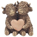 Lesser & Pavey Hughie Figurine Vache des Highlands True Love pour la Maison et Le Bureau | Décoration d'intérieur Cadeau pour Homme et Femme | Belle Figurine pour intérieur et extérieur | Décoration