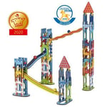 Goki Wooden Ball Track Marble Run Construction Set Colourful Childrens Kids Toy