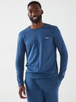 BOSS Mix &amp; Match Regular Fit Loungewear Long Sleeve T-shirt-blue, Blue, Size 2Xl, Men