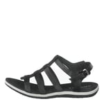 Geox Femme D Sandal Vega A Sandales, Black, 42 EU