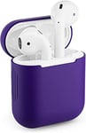 Coque de Protection en Silicone pour Apple Airpods 1 Violet