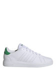 adidas Kids' Advantage Lace-Up Trainers, White/Green