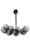 Solar Powered Black Steel Mesh LED String Lights