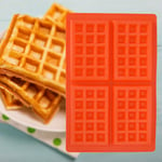 (Carré)4 Cavité Silicone Nestle Waffles Mold Cake Chocolate Pan Muffin Breakf FR