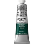 Winsor & Newton Griffin Alkyd Oil Paint, Viridian Hue, 37ml Tube