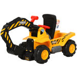 Kids Ride On Excavator Digger, Storage, Basketball Net, Steering, NO POWER 3+yrs