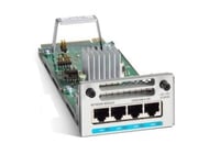 Cisco - Expansionsmodul - 100M/1G/2.5G/5G/10 Gigabit Ethernet X 4 - För P/N: C9300-24U-10E, C9300-24Ux-1A, C9300-48Un-10A