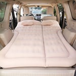 HKVML Car Inflatable Bed Air Mattress Universal SUV Car Travel Sleeping Pad Outdoor Camping Mat Child Rear Exhaust Pad Car Rear Seat,Beige,70.87 * 51.18in