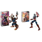 LEGO 76282 Marvel Rocket et Bébé Groot, Jeu de Construction pour Enfants, Film & 76258 Marvel La Figurine de Captain America, avec Bouclier, Collection Avengers, Jouet Super-Héros, Cadeau