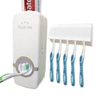 Tandkrämsdispenser med tandborsthållare