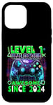 Coque pour iPhone 12 Pro Max 1e anniversaire Gamer 1 ans Jeu vidéo Anniversaire Gamer Garçons