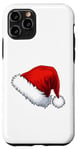 Coque pour iPhone 11 Pro Chapeau Père Noël Père Noël Dessin animé