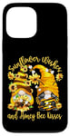 Coque pour iPhone 13 Pro Max Sunflower Wishes And Honey Bee Kisses With Cute Summer Gnome