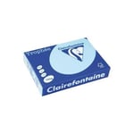 Clairefontaine Lot de 4 Ramettes 250 Feuilles Papier 160g A3 420x297 mm Certifié FSCBleu alizé