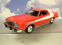 1/24 GREENLIGHT DIECAST 1976 FORD GRAN TORINO STARSKY & HUTCH "STRIPED TOMATO"