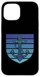 Coque pour iPhone 15 Anchor Blue Sea Rétro