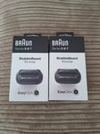 2x Braun EasyClick Stubble Beard Trimmer Attachment For Series 5•6•7