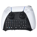 TiMOVO Keyboard for PS5 Controller, Wireless Bluetooth Keypad Chatpad for Playstation 5 Controller, Mini Game Keyboard Built-in Speaker with 3.5mm Audio Jack for Messaging and Gaming Live Chat, Black