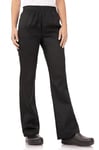 Chef Works Pantalon Baggy basique pour femme, Noir, XXL, Tour de taille : 117-122 cm, Polycoton, Pantalon baggy de chef pour femme, B223-XXL