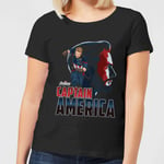 T-Shirt Femme Captain America Avengers - Noir - 3XL