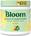 Bloom Nutrition Superfood Greens Powder citrus Flavor 30 Servings