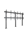 M Pro Series - mounting kit - for 3x2 video wall - black 65" From 100 x 100 mm