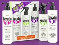 KERATIN 10 TRIPLE PACK Gum Hair Salon****FACTORY OUTLET SHOP****