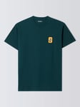 Carhartt WIP Signal Cotton Regular Fit Short Sleeve Logo T-Shirt, Duck Blue