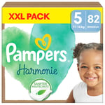 Pampers Junior Harmonie bleier størrelse 5 , 11+ kg, XXL-pakke (1x 82 bleier)