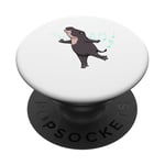 Hippopotame pygmée dansant Animaux sauvages mignons PopSockets PopGrip Adhésif