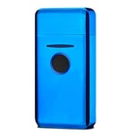 Candle Lighter, Electric Lighter,USB Rechargeable Electric Arc Lighter, Windproof Flexible Lighter,Fingerprint Recognition,for Kitchen, Barbecue, Candles, Gas Stove, BBQ, Cigarette,BLUE