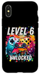 Coque pour iPhone X/XS Jeu It's My 6th Birthday Boy sur le jeu vidéo 6e anniversaire