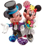 Enesco Disney by Britto Mickey Mouse and Minnie Wedding Stone Resin Figurine