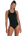 Speedo Boom Logo Splice Muscleback Swimsuit 8129003503 Womens Swimming Costume