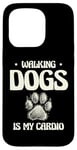 Coque pour iPhone 15 Pro Walking Dogs Is My Cardio Dog Walker Pet Puppy