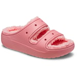 Crocs Womens Classic Cozzzy Sandal - Red material_Synthetic - Size UK 6