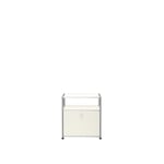 USM - USM Haller Nightstand P - Pure White - Nattbord - Fritz Haller,Paul Schärer - Hvit - Metall