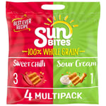 Walkers Sunbites 100% Whole Grain Crisps Sour Cream Sweet Chilli Mix Pack 24x25g