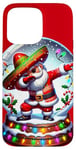 iPhone 15 Pro Max Mexican Santa Claus Dabbing Christmas Sombrero Cholo Case