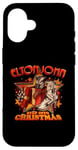 Coque pour iPhone 16 Elton John Step Into Bottes de Noël officielles