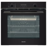 electriQ Multifunction Single Oven with Pyrolytic Cleaning and Air Fr EQOVENA4BK