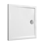 Receveur de douche - ultra-plat - céramique - Cascade carré standard 90x90 VITRA