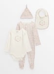 Tu Pink Floral 4-Piece Starter Set Newborn