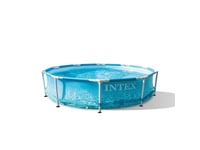 Intex Beachside Metal Frame Pool, 4.485L, 305X76cm (Uden Pumpe)