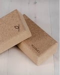 Yogablock kit 2 st block cork, standard - Yogiraj