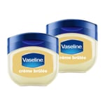 Vaseline Lip Therapy Crème Brûlée, Baume à Lèvres Nourrissant, Lot de 2 (2 x 7g)