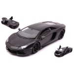 LAMBORGHINI AVENTADOR LP 700-4 2011 MATT BLACK 1:24 Welly Auto Stradali